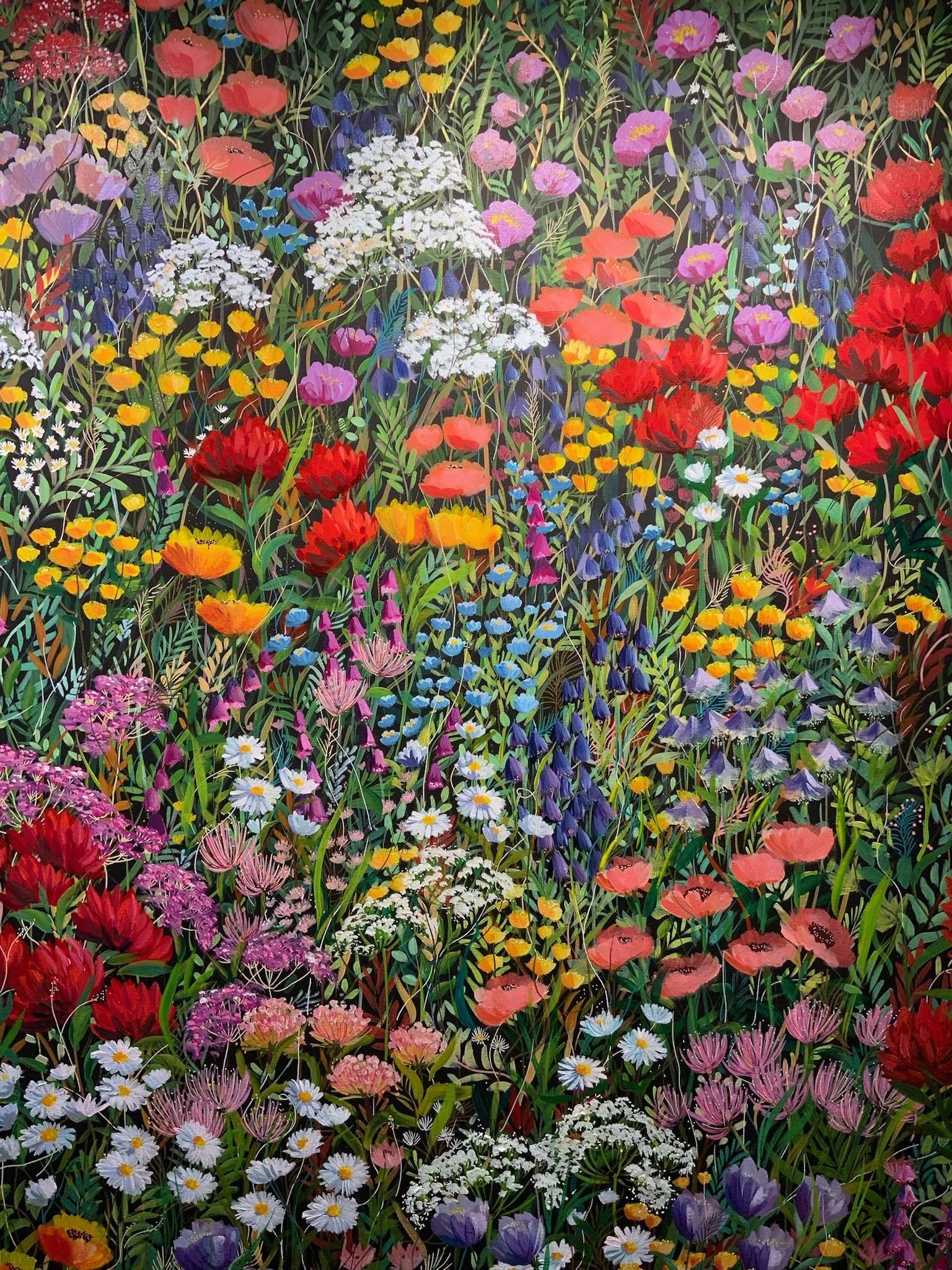 "Millefleur" (2022)
36 x 48 inch, oil on canvas
(Sold)