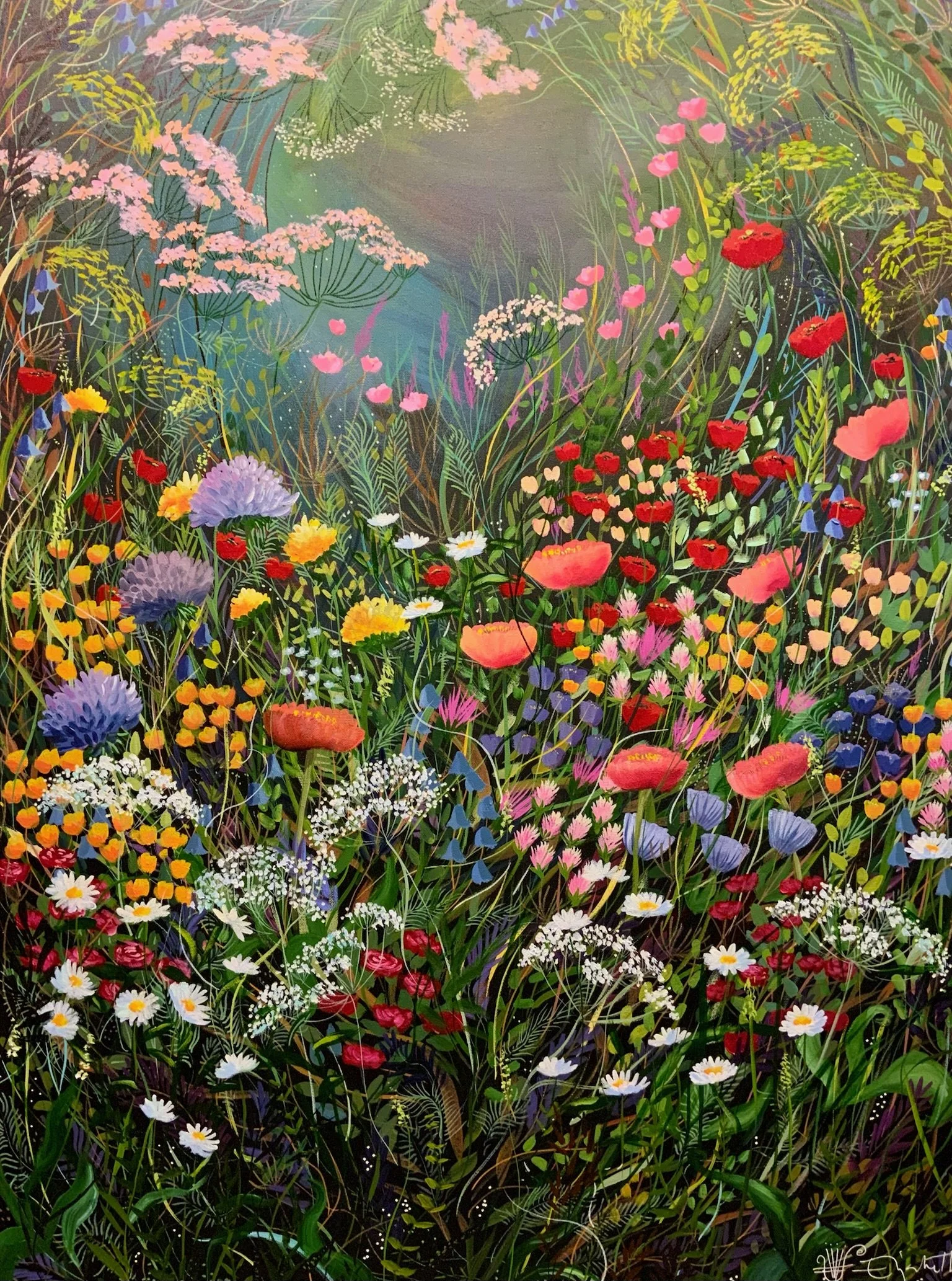 "Hedgerow" (2022)
36 x 48 inch, oil on canvas
(Sold)