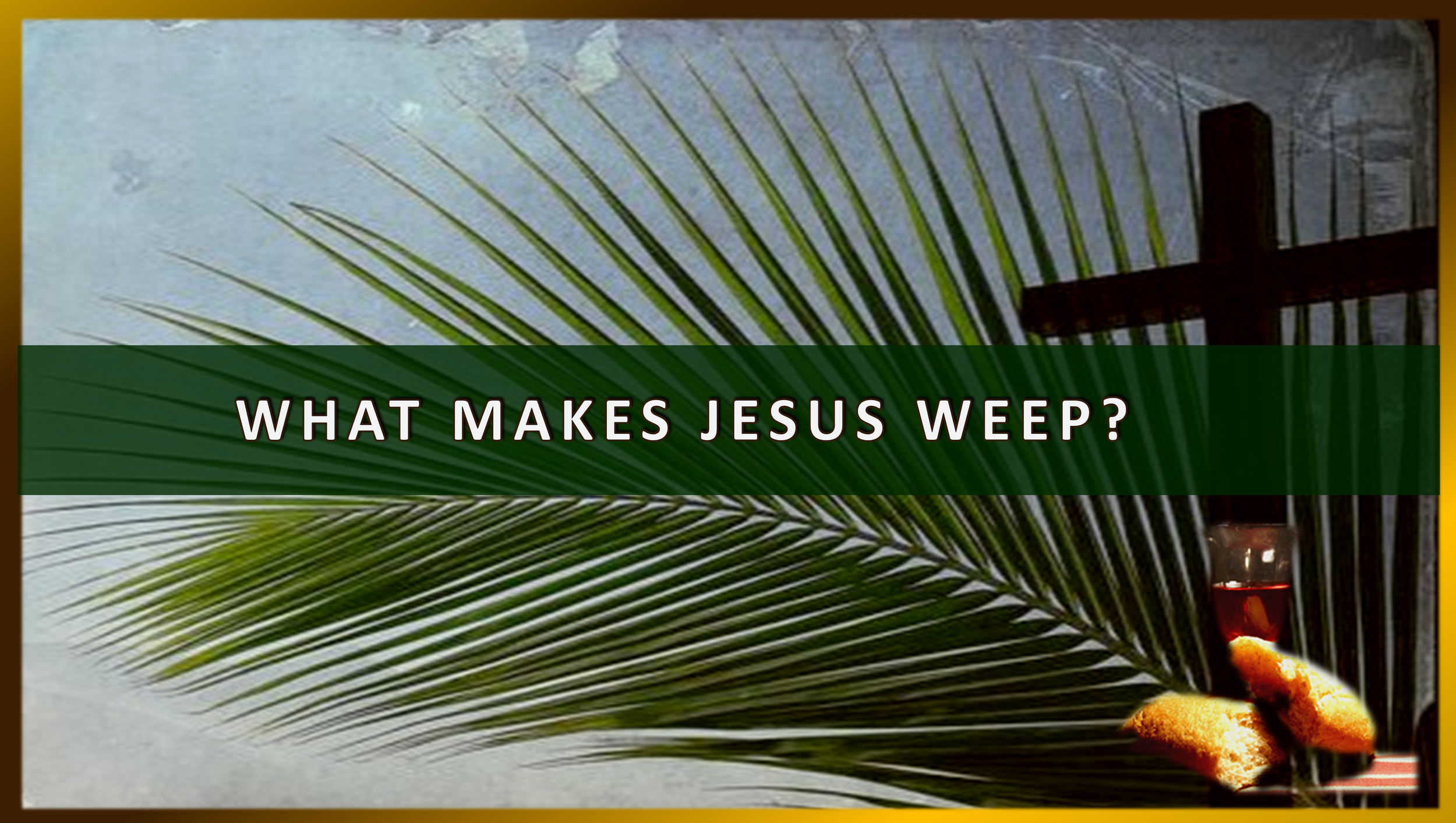 Palm Sunday - What Makes Jesus Weep?