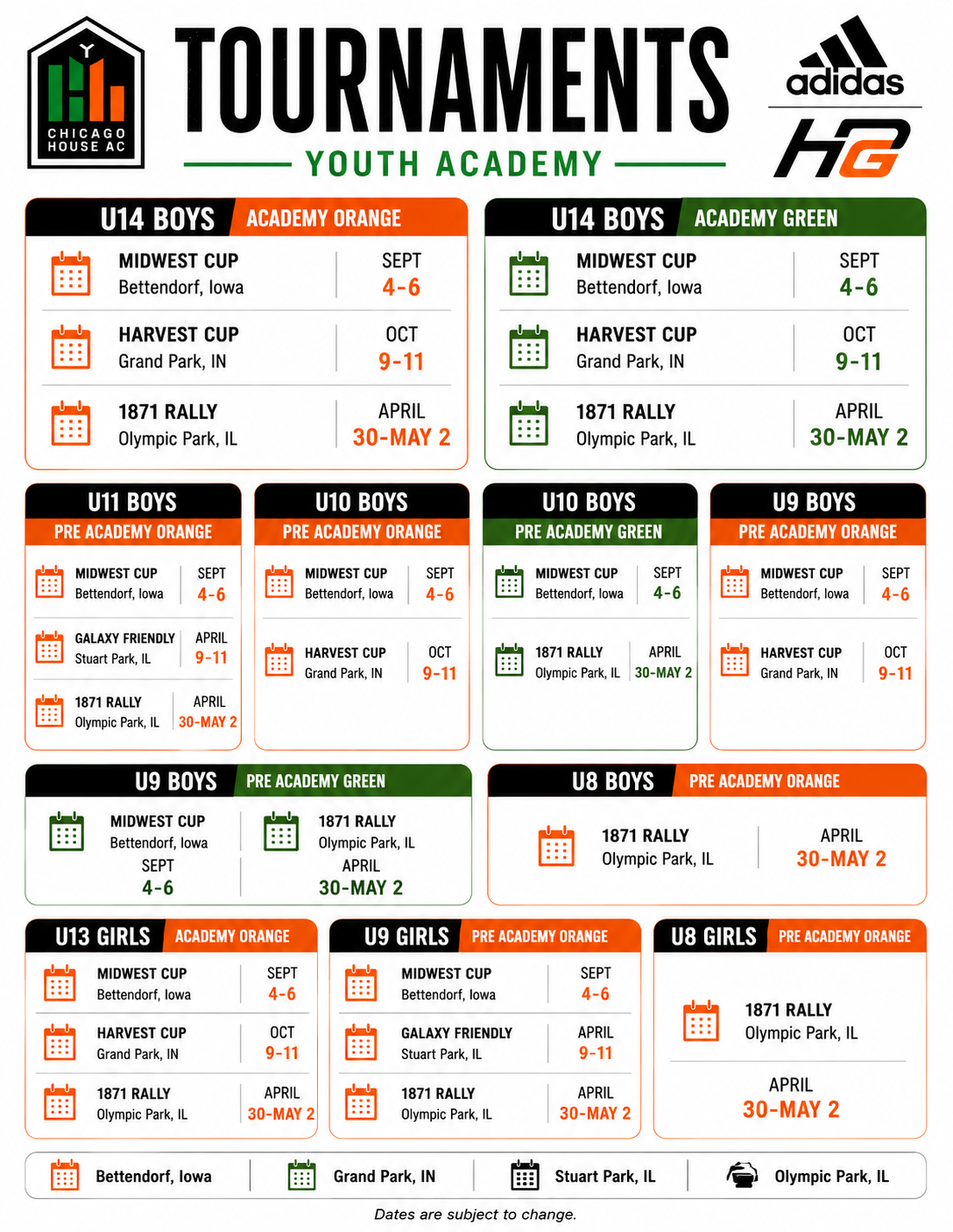 2026/2027 TOURNAMENTS