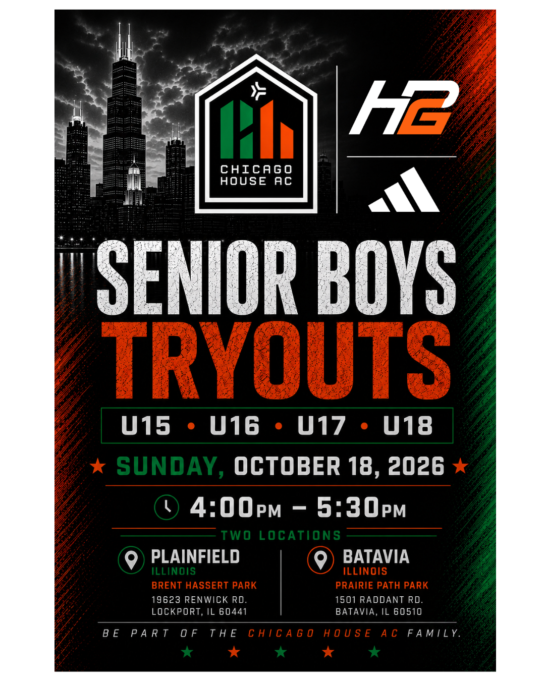 SENIOR BOYS TRYOUTS - FALL 2026