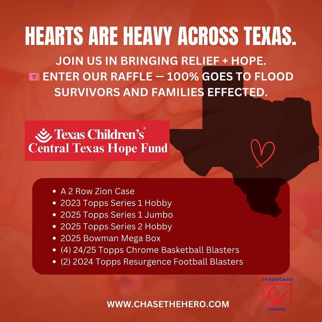 Our Hearts Are With Central Texas ❤️
In light of the devastating floods that have impacted Central Texas, we are coming together as a community to bring hope and healing to those affected.
We’re hosting a relief raffle, with 100% of proceeds
