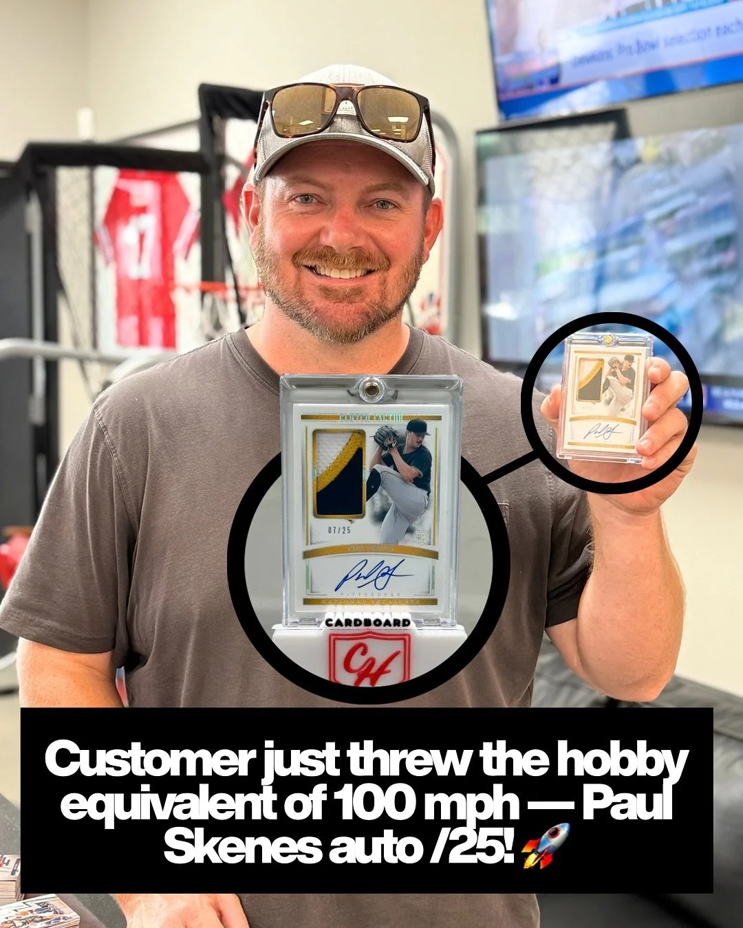 One of our awesome customers decided to rip a 2024 National Treasures Hobby Box… and BOOM 💥—no other than Paul Skenes on-card auto /25 pops out! 🤯🔥
This card is an absolute beauty, and proof that you never know what kind of heat is h