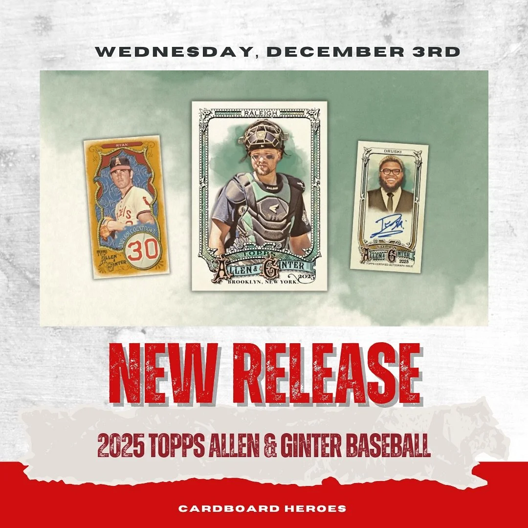 🔥 Cardboard Heroes Weekly Releases are HERE! 🔥
It&rsquo;s that magical time of the week again &mdash; fresh drops, new rips, and all the hobby goodness waiting for you. 👀✨

Swing by the shop and scoop your favorites before they&rsquo;re gone!
👉 S