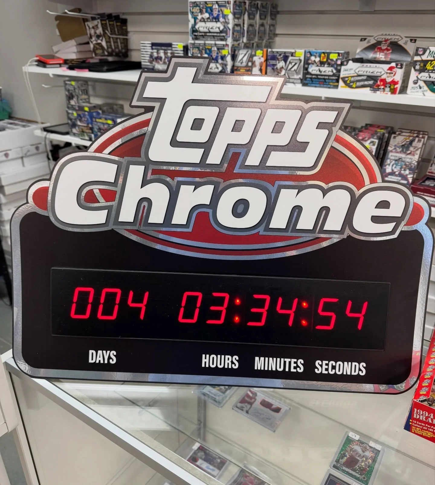 The countdown is ON! ⏰

The release of 2026 @topps Chrome Football is almost here, and Wednesday is the big day!

We&rsquo;ve got some fun things happening in the shop to celebrate release day 👀 so make sure you&rsquo;re following along &mdash; you 