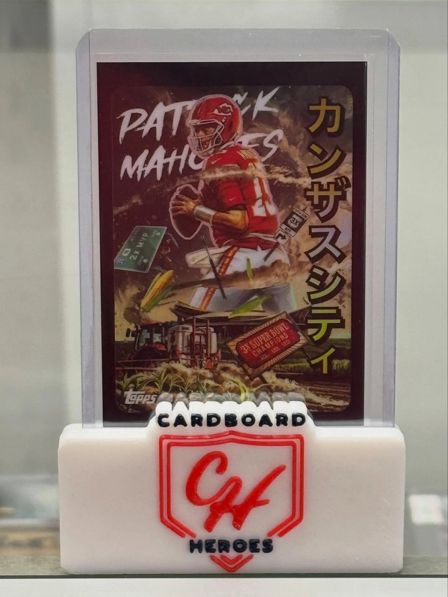 🚨JUST HIT🚨

Out of the newly licensed @topps Chrome football!!!

Kaiju case hit only found in hobby skus, featuring Patrick Mahomes!!

Amazing hit out of the new Chrome 🏈