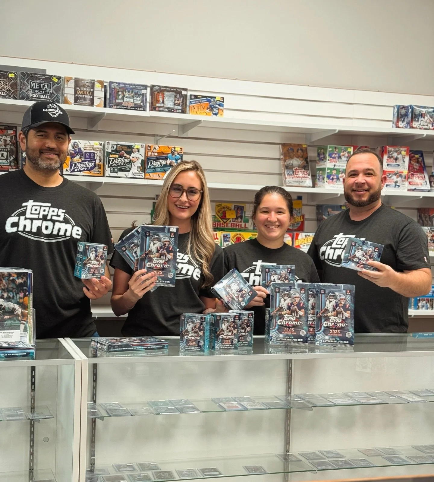 @topps Chrome Football release was an absolute hit 🔥

We had a blast hanging out with y&rsquo;all and ripping into this exciting release together. Nothing beats the energy in the shop on release day 🙌

Swipe through to check out some of the 🔥 hits