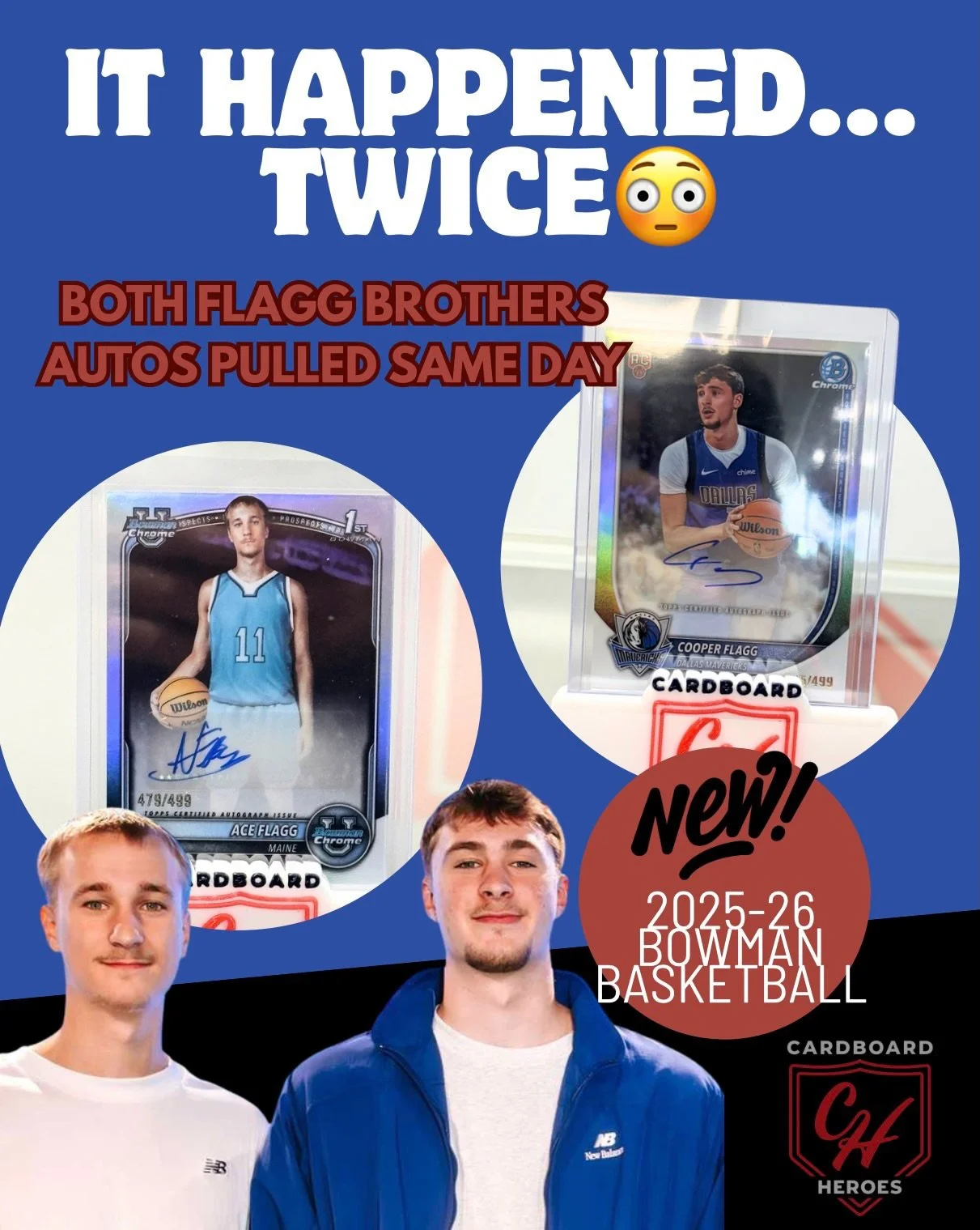 Two different customers&hellip;
Two absolute cool pulls&hellip;

Ace Flag AUTO 🤝 Cooper Flag AUTO

Yeah&hellip; BOTH Flag Brothers got pulled in the shop today 😳🔥

You can&rsquo;t script this kind of stuff. This is exactly why we rip packs every d