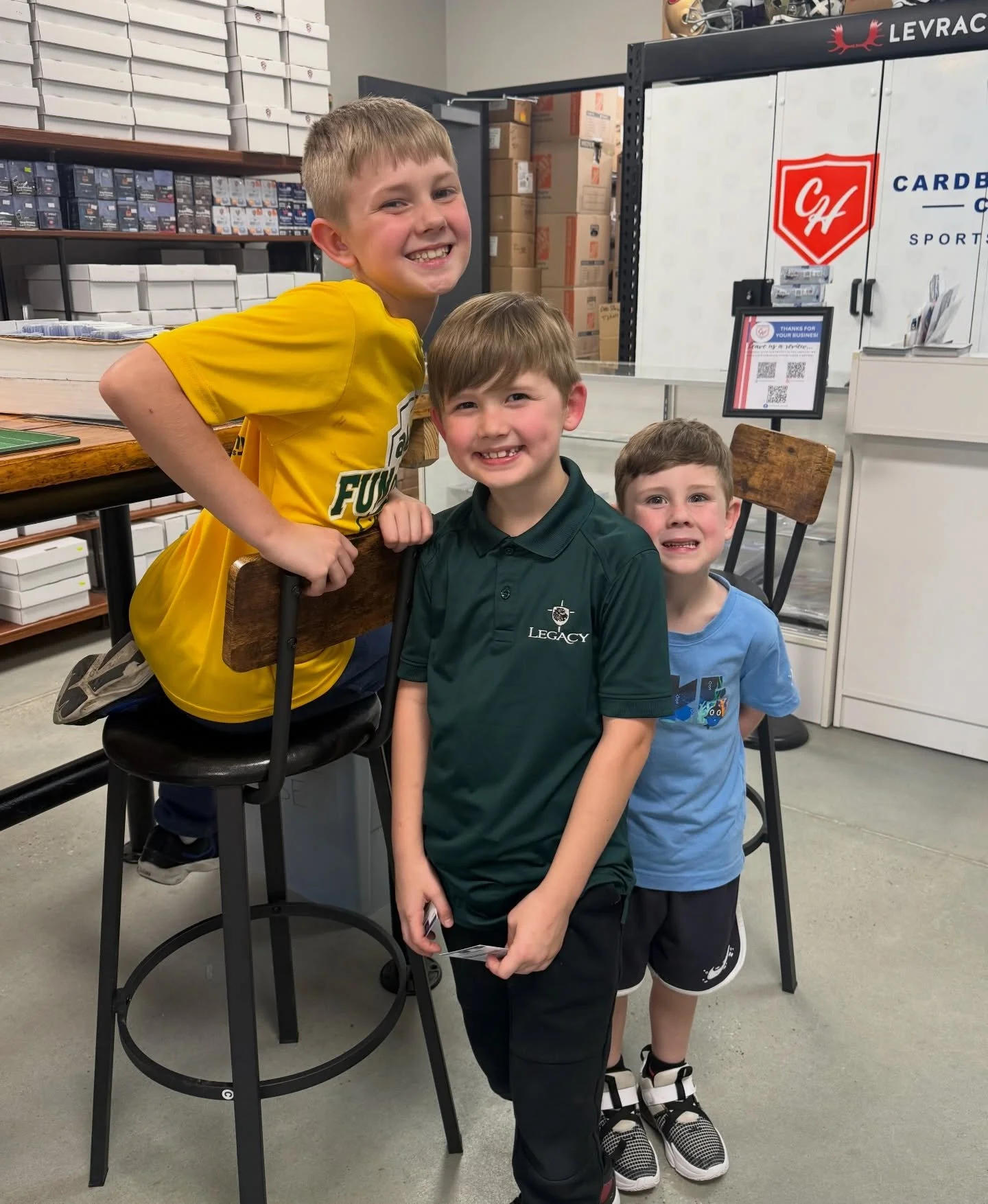 ☀️ No better way to kick off summer break than spending the afternoon at the card shop.

We&rsquo;re so excited for a summer full of families, kids, and collectors packed into the shop doing what they love most. 🏈⚾🏀

Swing by and hang out with us &