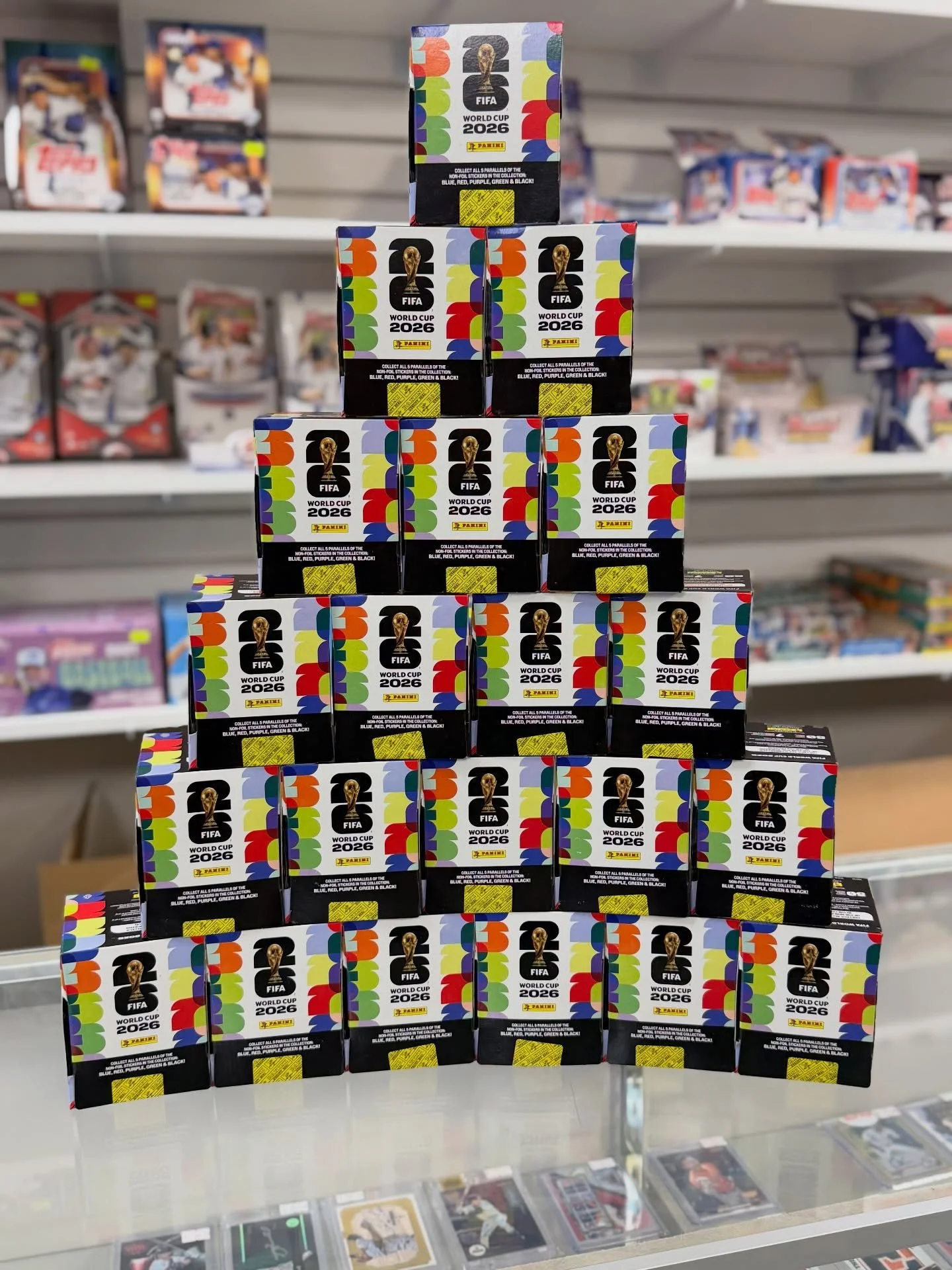 ⚽🔥 THEY&rsquo;RE HERE! 🔥⚽

The highly demanded, highly sought-after FIFA World Cup 2026 Stickers are officially IN STOCK!

We&rsquo;ve only got a handful of sticker books left, but don&rsquo;t worry&hellip; we&rsquo;re LOADED up on sticker packs! ?