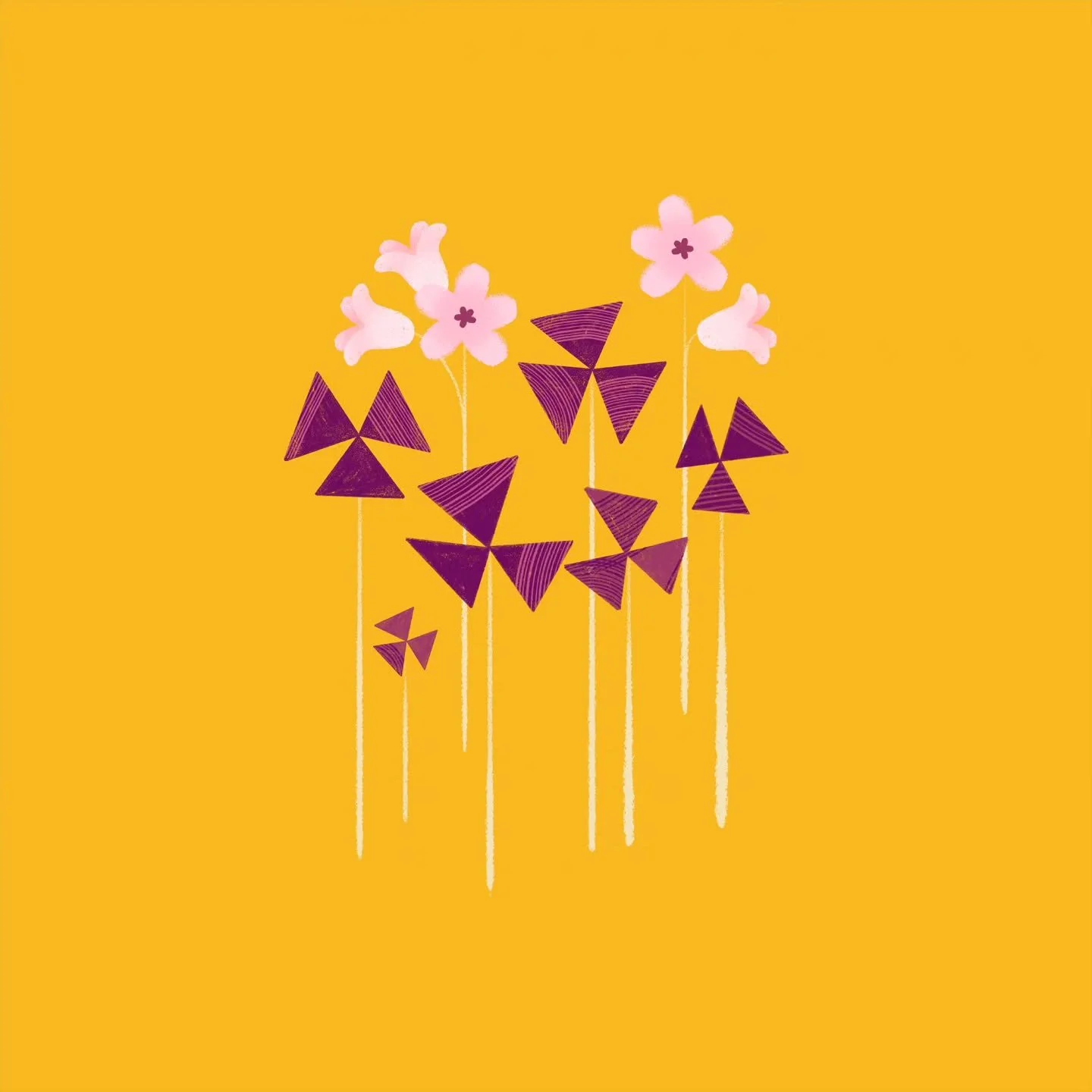 Oxalis Triangularis aka False Shamrock aka my favourite plant.

#illustration #illustrator #photoshop #photoshopart  #digitaldrawing #plant