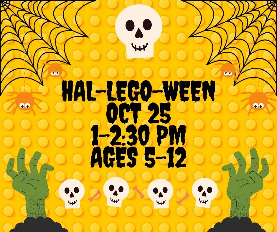 Hal-Lego-Ween is coming soon to you! Lego lovers can gather together for some spooky fun! https://www.thebrightspotky.com/classes