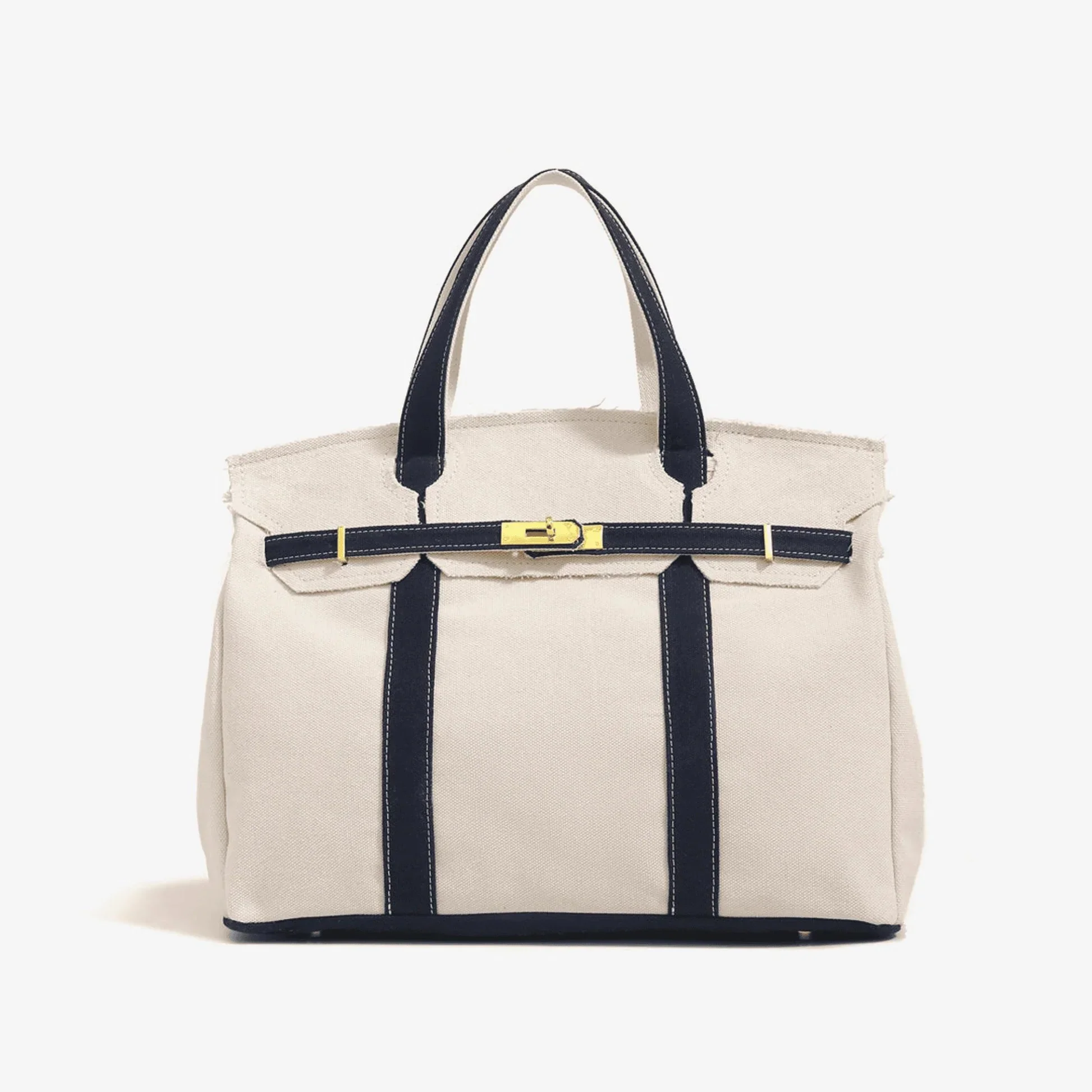 Boatkin Canvas Tote Bag - Luxury Look Carryall Purse — Tia's Treasures