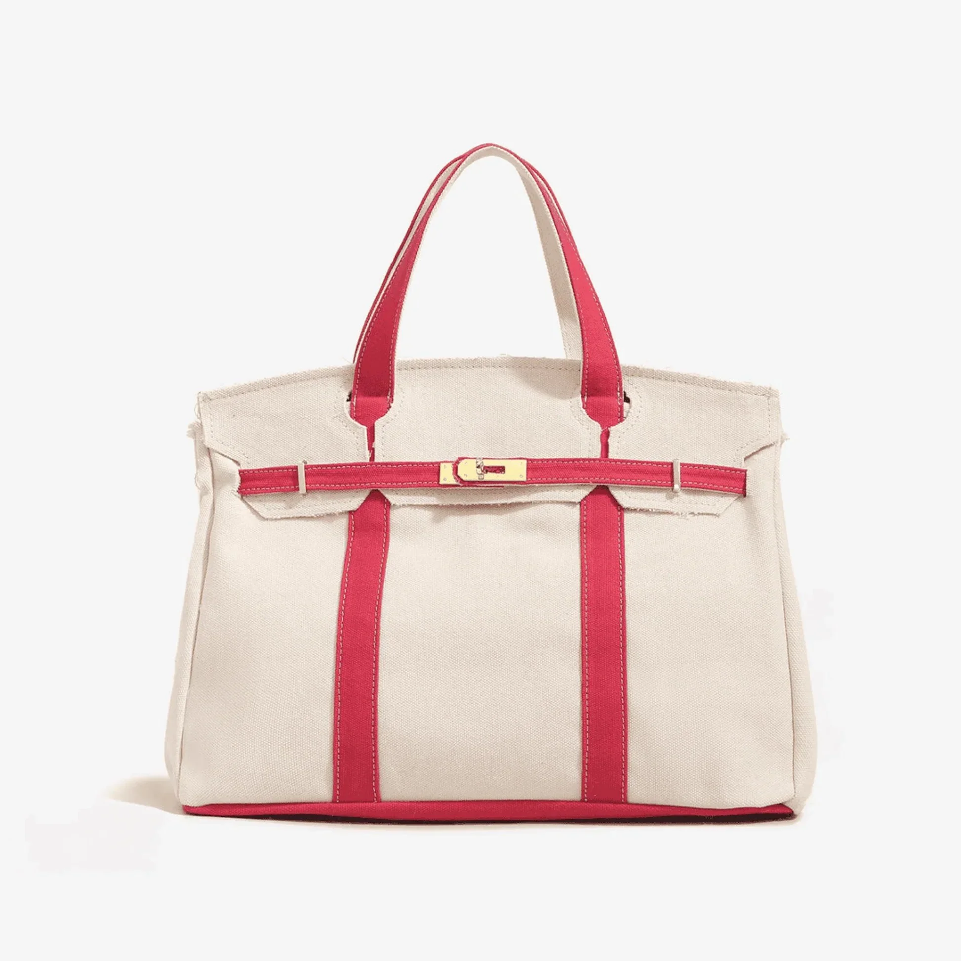 Boatkin Canvas Tote Bag - Luxury Look Carryall Purse — Tia's Treasures