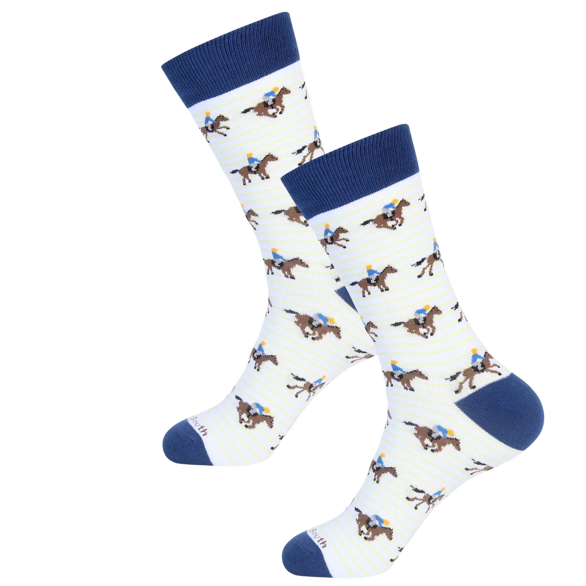 navy-yellow-striped-horse-racing-socks-open.webp
