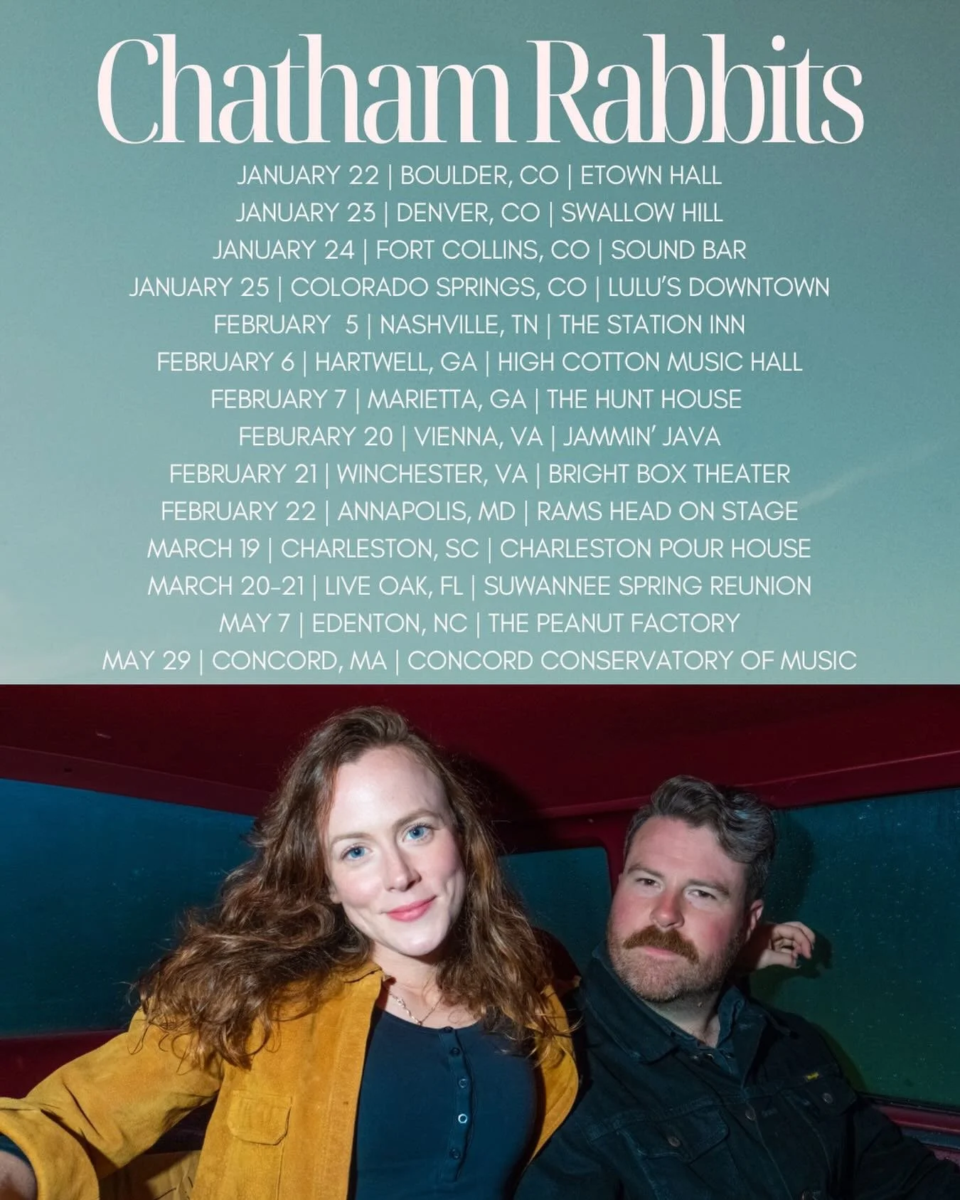 Can&rsquo;t believe I&rsquo;m posting 2026 tour dates but here we are! Seems like yesterday I was listening to Clay Aiken, drying the everloving bejebus out of my hands with bath and body works hand sanitizer (with those weird gel beads that are prob