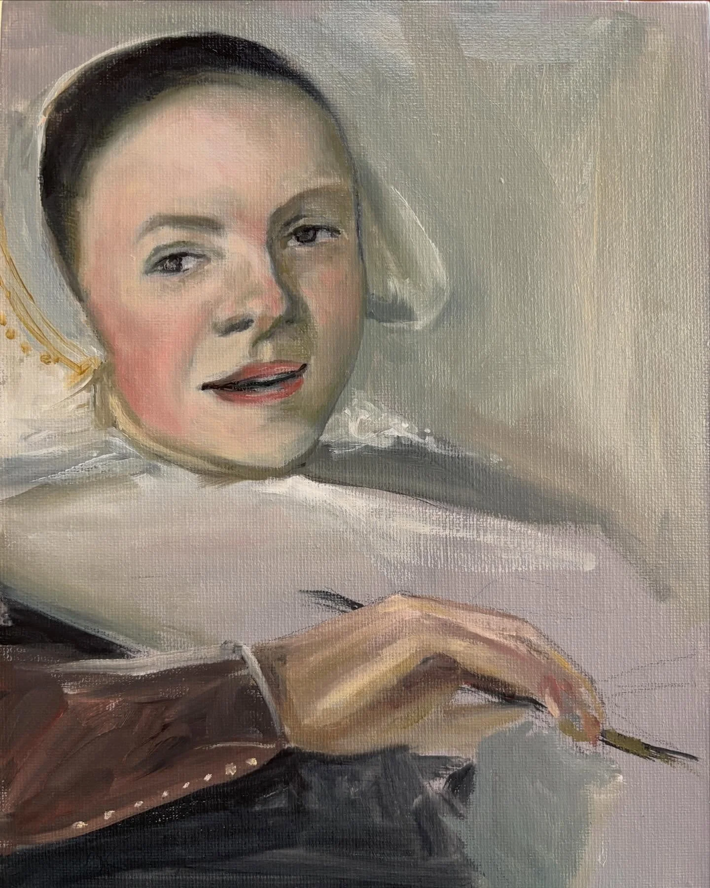 An oil study I did of Judith Leyster&rsquo;s self portrait. Judith was a Dutch artist in the 1600s, who was the first female painter to be accepted into the Dutch Artisan&rsquo;s Guild. 

#masters #oilstudy #judithleyster #dutchartists