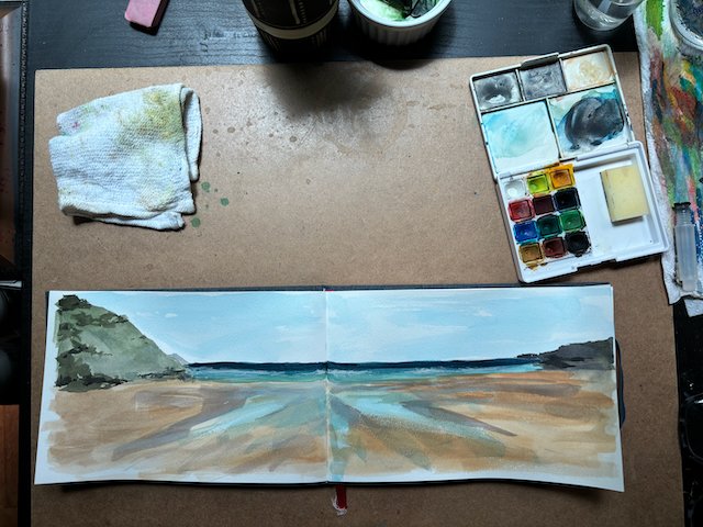 beach spread