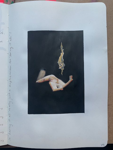 holding a flame