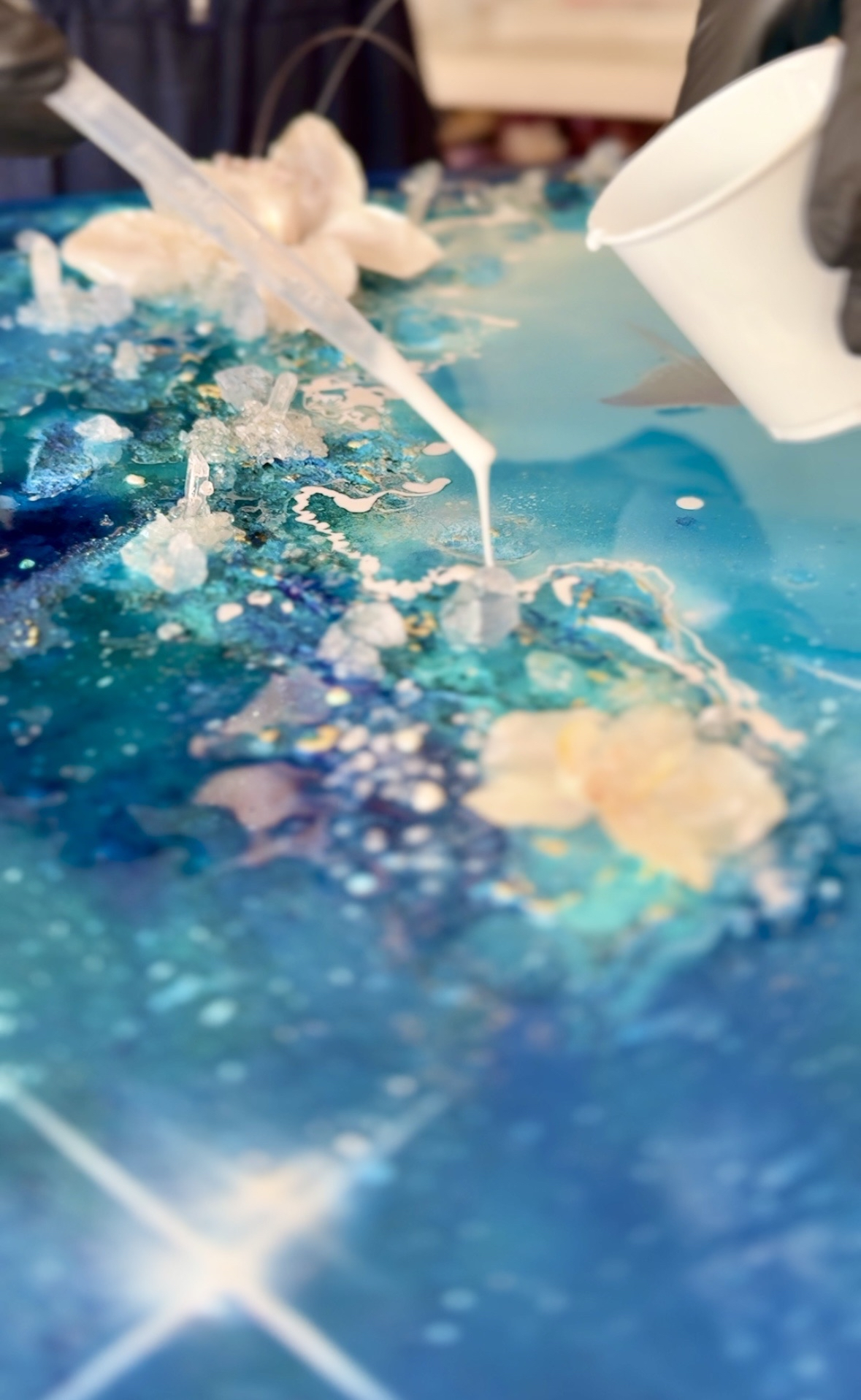 What Happens Inside a Resin Pour: A Mixed Media Artist's Process