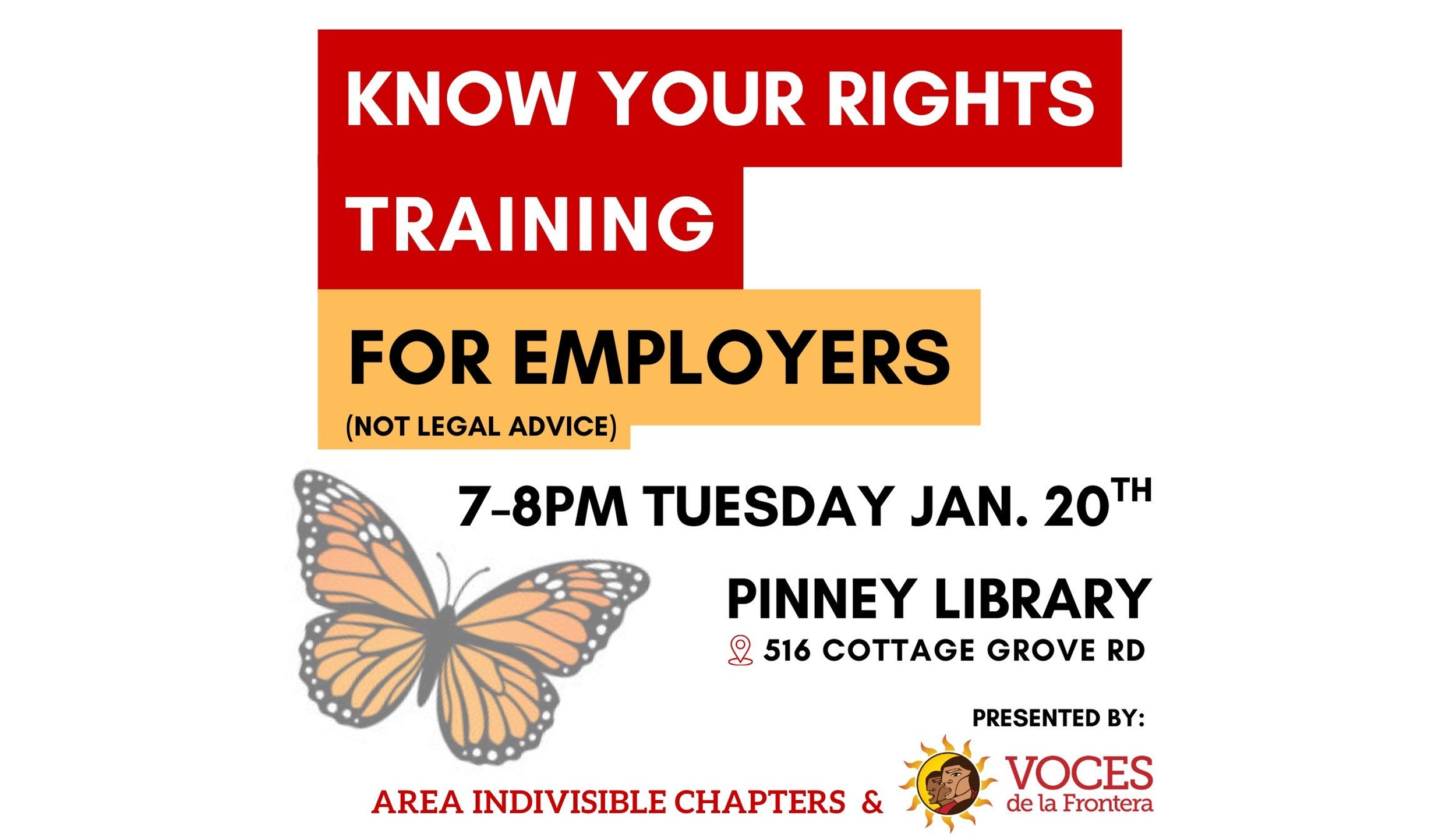 Know Your Rights Training for Employers
