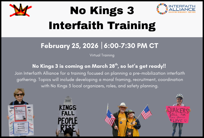 No Kings 3 Interfaith Training