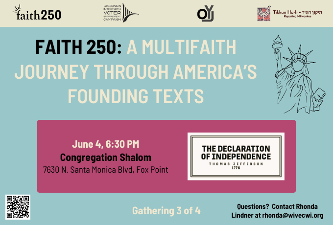 Milwaukee Faith 250: A Multifaith Journey Through America's Founding Texts-Gathering 3