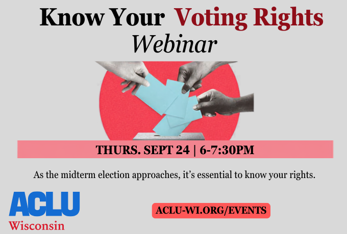 Know Your Voting Rights Webinar