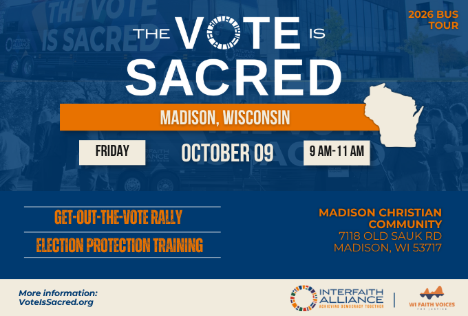 The Vote is Sacred Bus Tour-Madison Stop