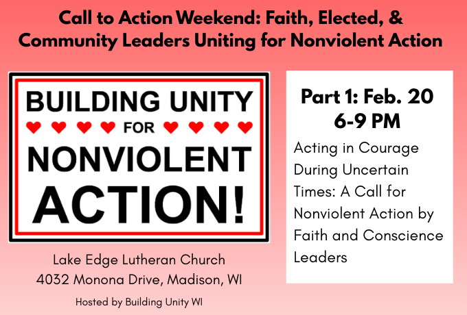 Acting in Courage During Uncertain Times: A Call for Nonviolent Action by Faith and Conscience Leaders