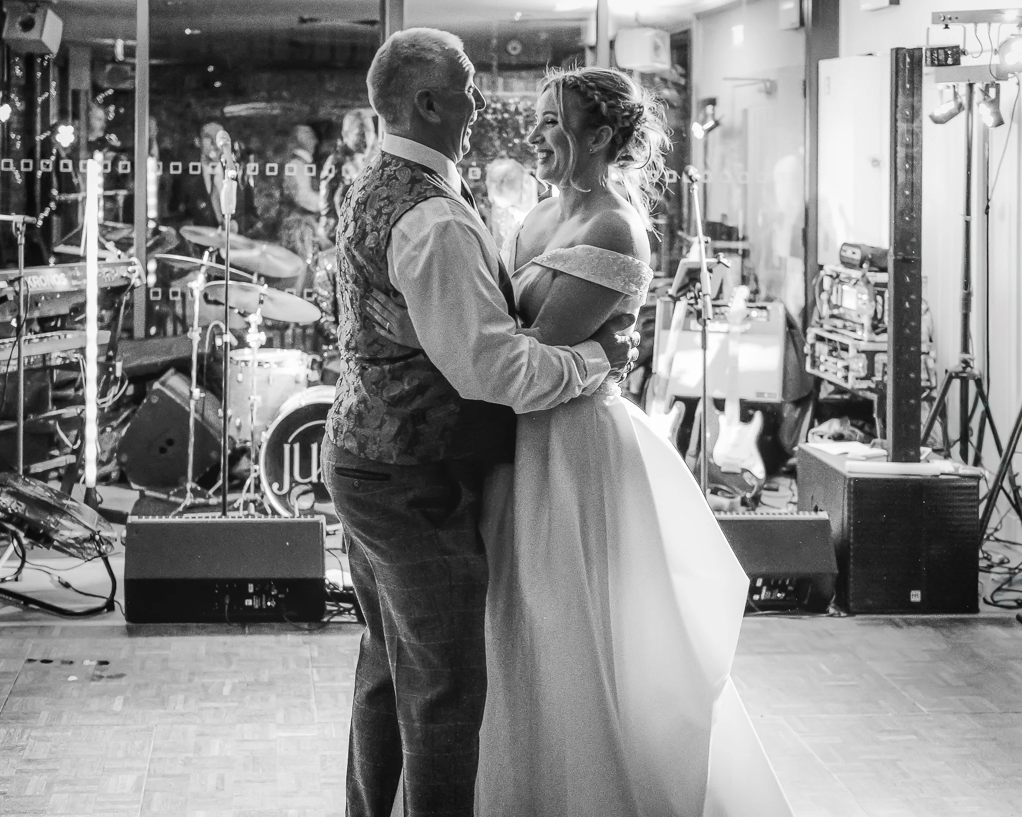 a father and daughter first dance at wedding in norwich