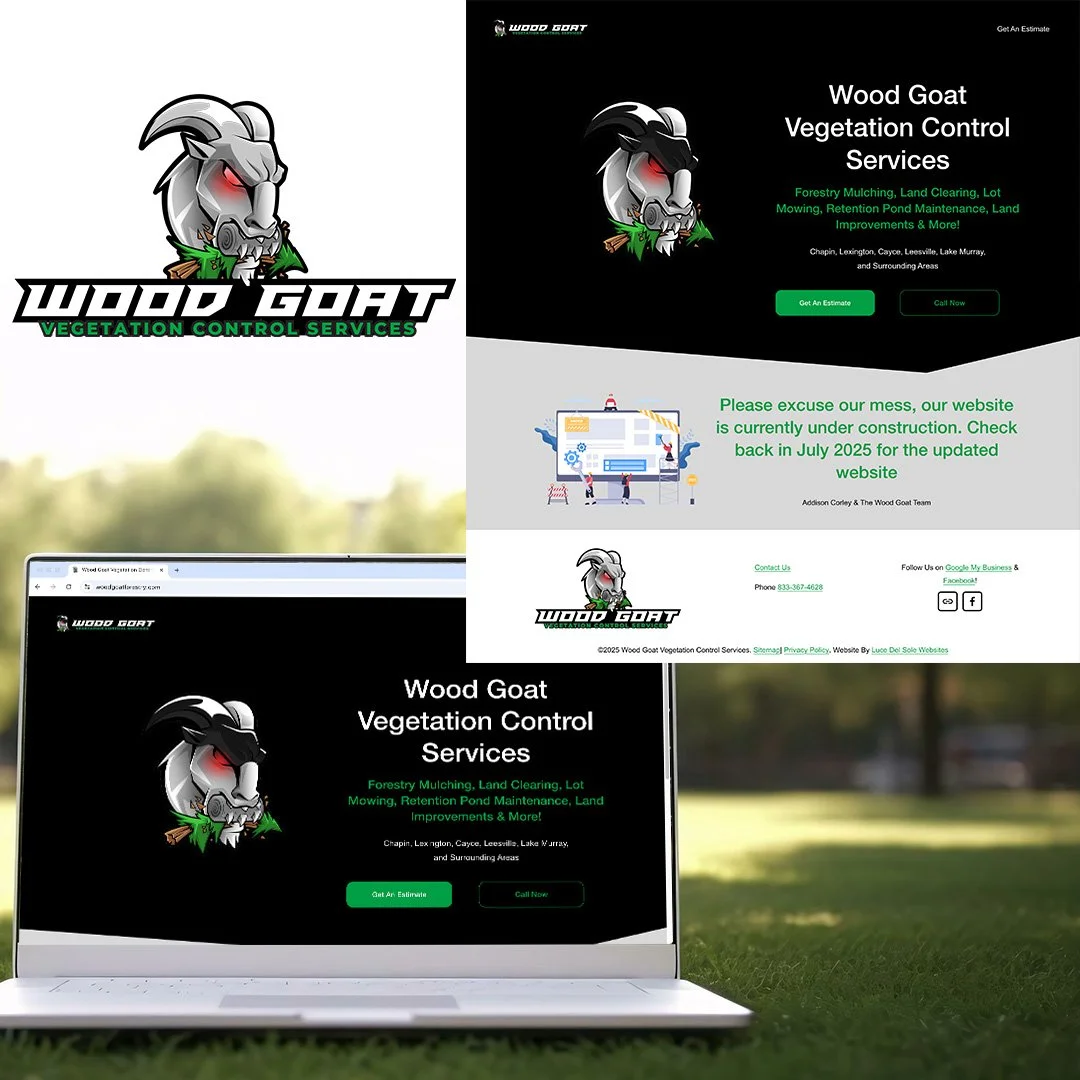 Wood Goat Forestry Landing page while a full SEO-Optimized Website was being built.