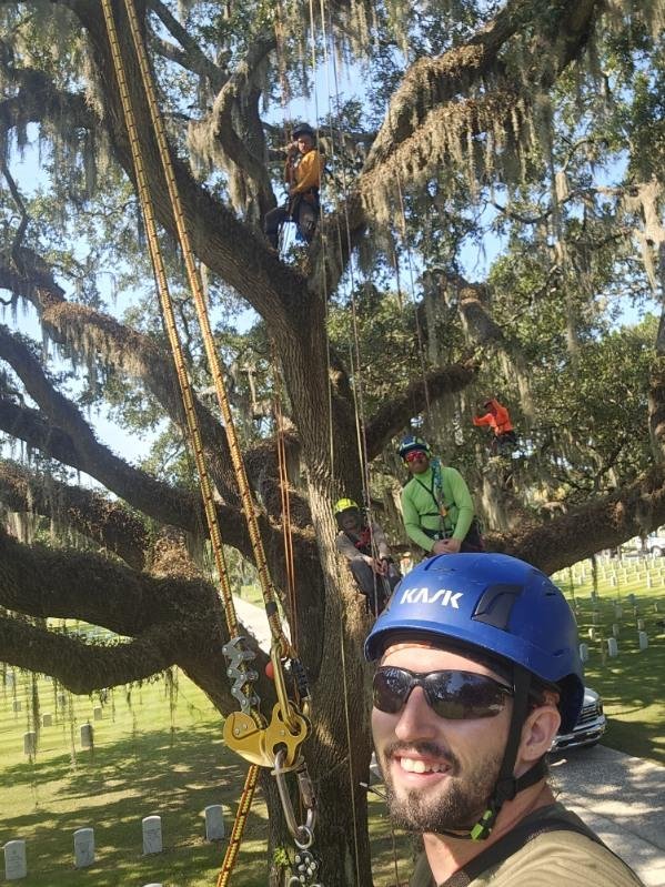 Yesterday, our owner Jacob Shealey , was proud to participate in Saluting Branches 2025 at the Beaufort National Cemetery. 🇺🇸🌳
This national day of service brings together tree care professionals from across the country to volunteer their skills, 