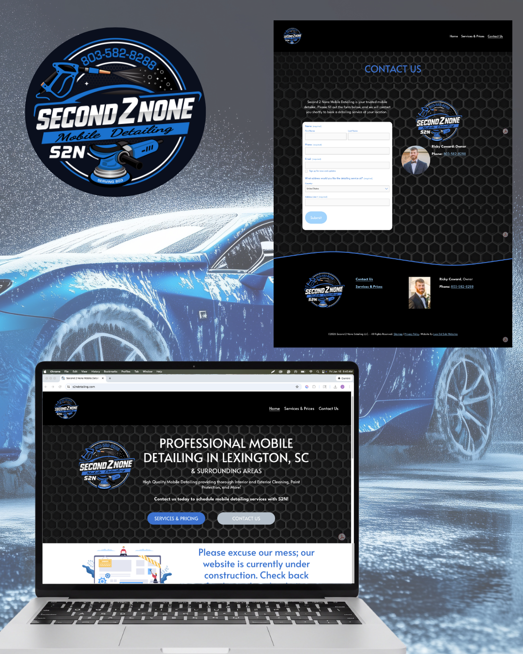 Second 2 None Mobile Detailing Landing page Launch
