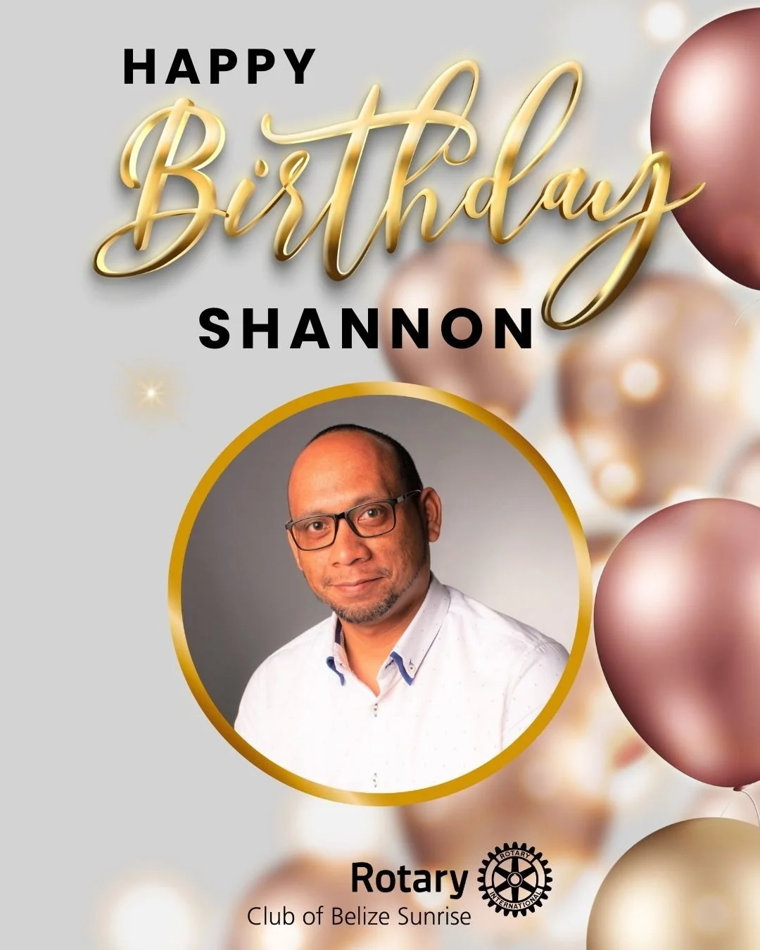 Cheers to you on your birthday Shannon Duncan! May your year be as impactful and uplifting as the service you give through Rotary.  #rotarybirthdays #rotaryclubofbelizesunrise #RotaryCelebration #TogetherWeServe