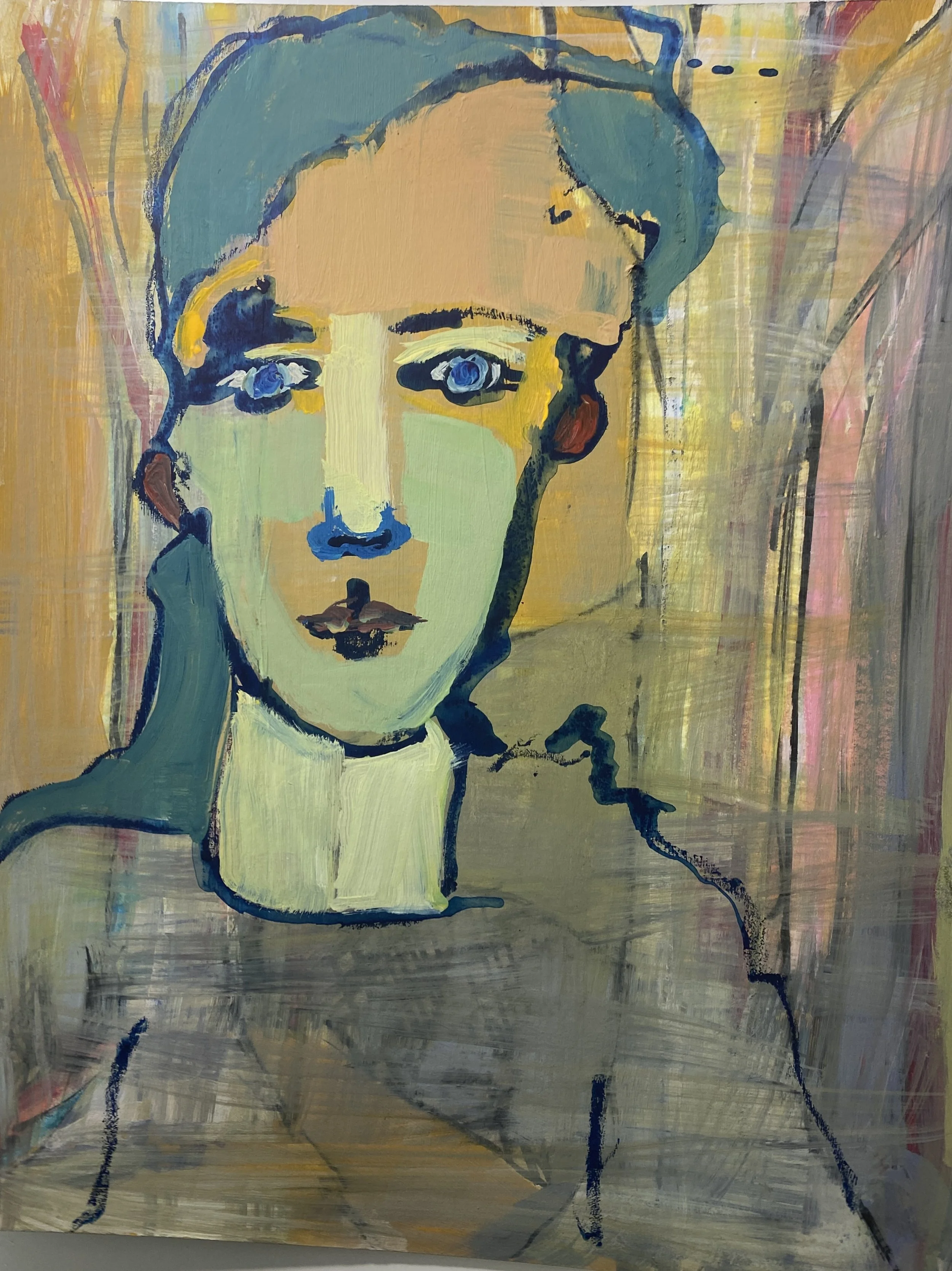 Savannah Blue, 8x10, acrylic on paper, 2025 Private Collection