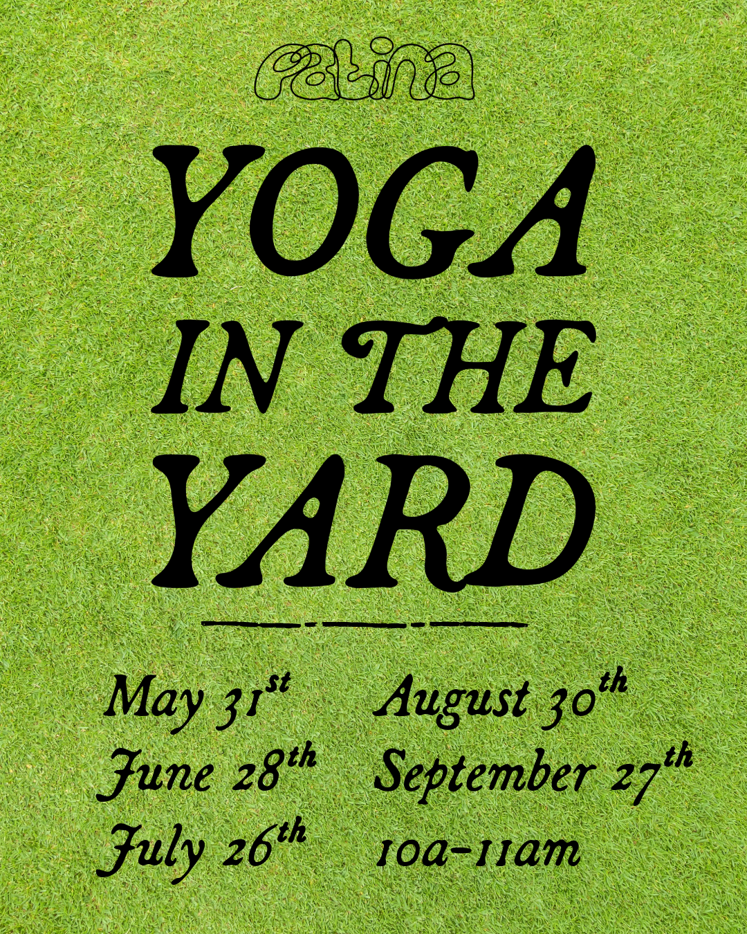 Yoga in the yard
