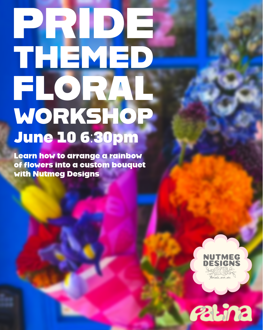 Pride Themed Floral Arrangement Workshop