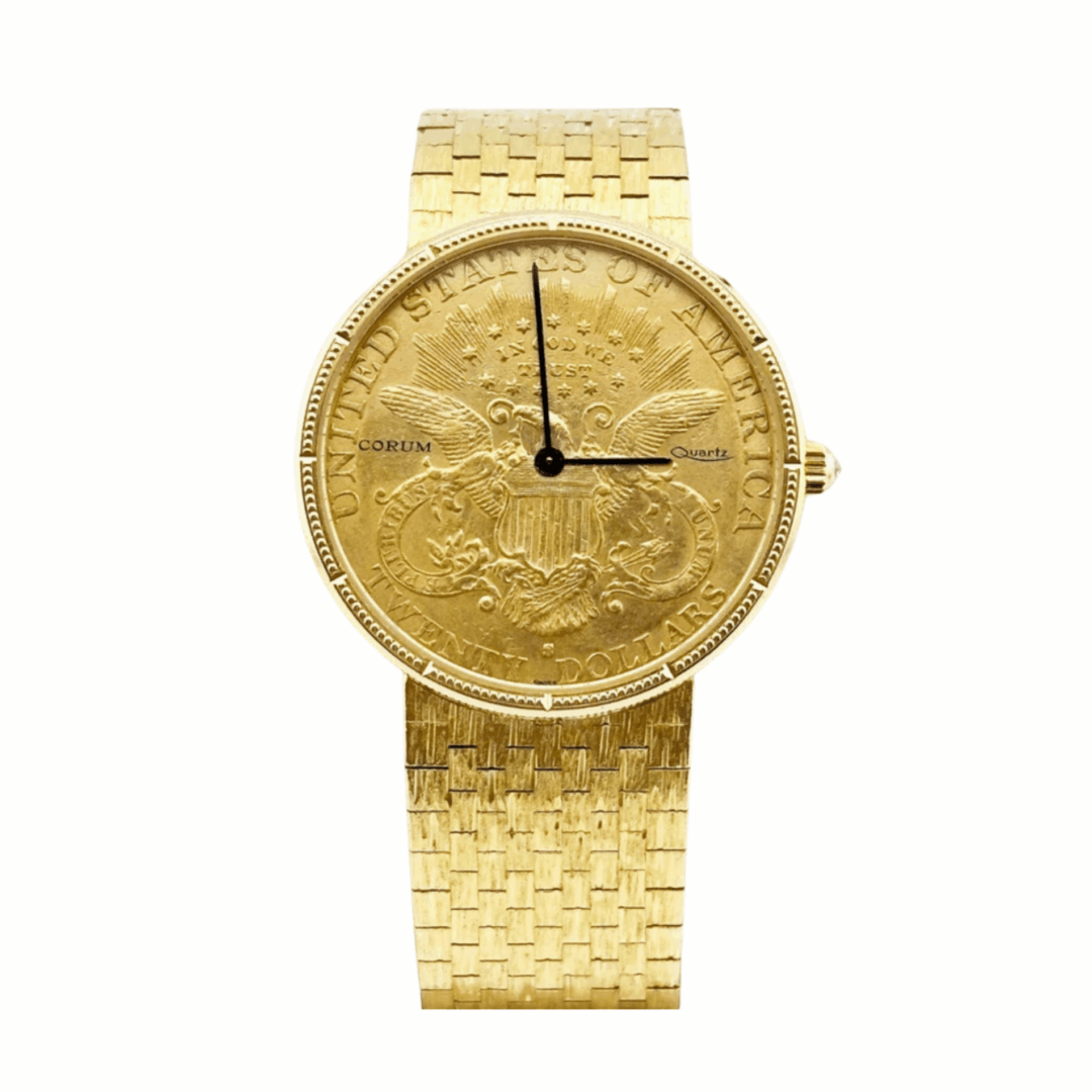 Corum 18K Yellow Gold Twenty Dollar Liberty Coin