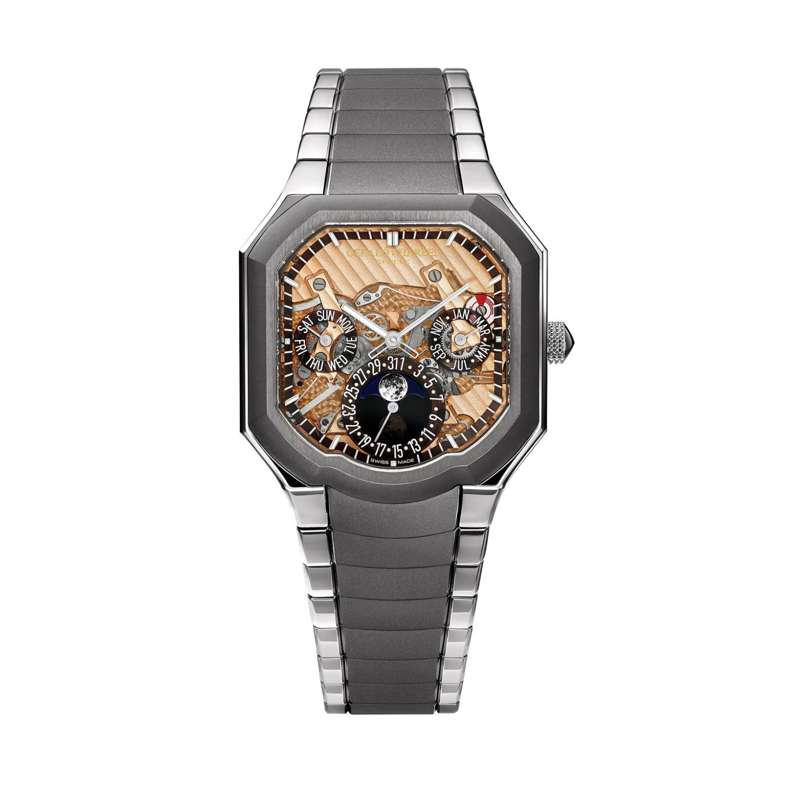 Gerald Charles Masterlink Perpetual Calendar Sapphire Dial