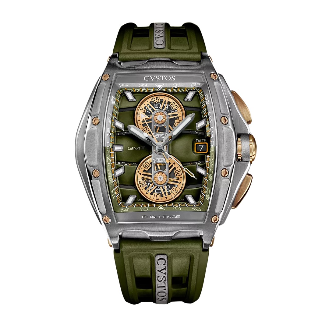 LIMITED EDITION CHRONO GMT GREY STEEL/KAKI