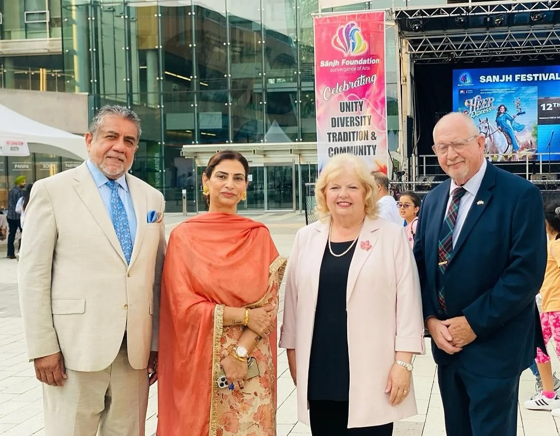 It was a pleasure to join the Sanjh Foundation for the 6th Sanjh Festival at Surrey Civic Plaza this weekend!
This celebration brought together 58 local artists through music, dance, poetry, and workshops, highlighting Surrey’s diversity and c