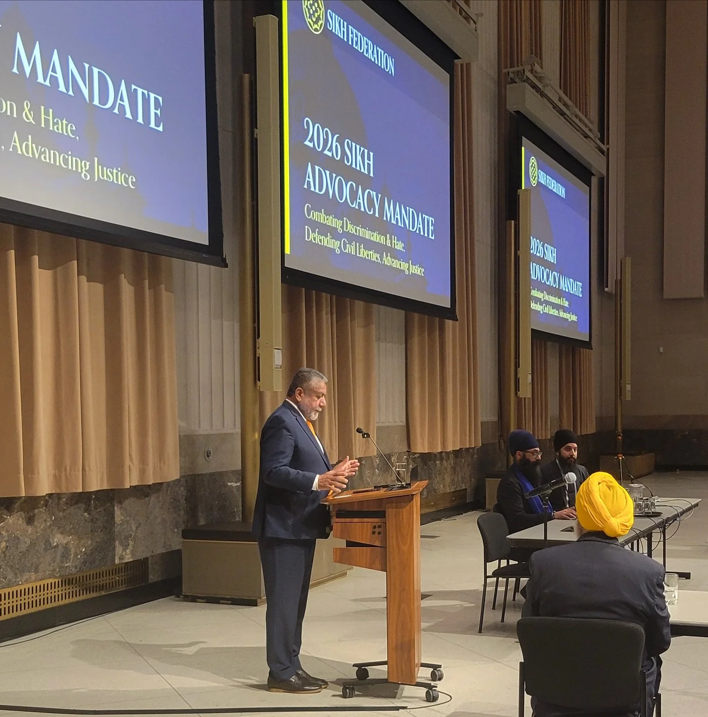 Proud to stand with the Sikh Federation Canada in Ottawa for the launch of their 2026 Sikh Advocacy Mandate. This a powerful commitment to combat hate and discrimination, defend civil liberties, and advance justice. Together, we work to build a more 