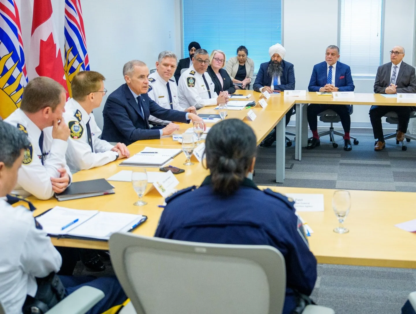 Today in Surrey, I joined Prime Minister Mark Carney at RCMP E Division Headquarters to meet with regional law enforcement leaders to discuss the ongoing extortion crisis. Protecting our families, businesses, and communities remains a top priority, a