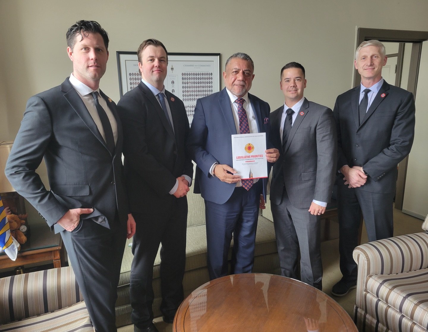 Productive meeting with the Surrey Fire Fighters Association on key priorities impacting firefighter safety and the communities they serve.

Discussions focused on addressing the risks of lithium-ion battery fires, strengthening Canada&rsquo;s airpor