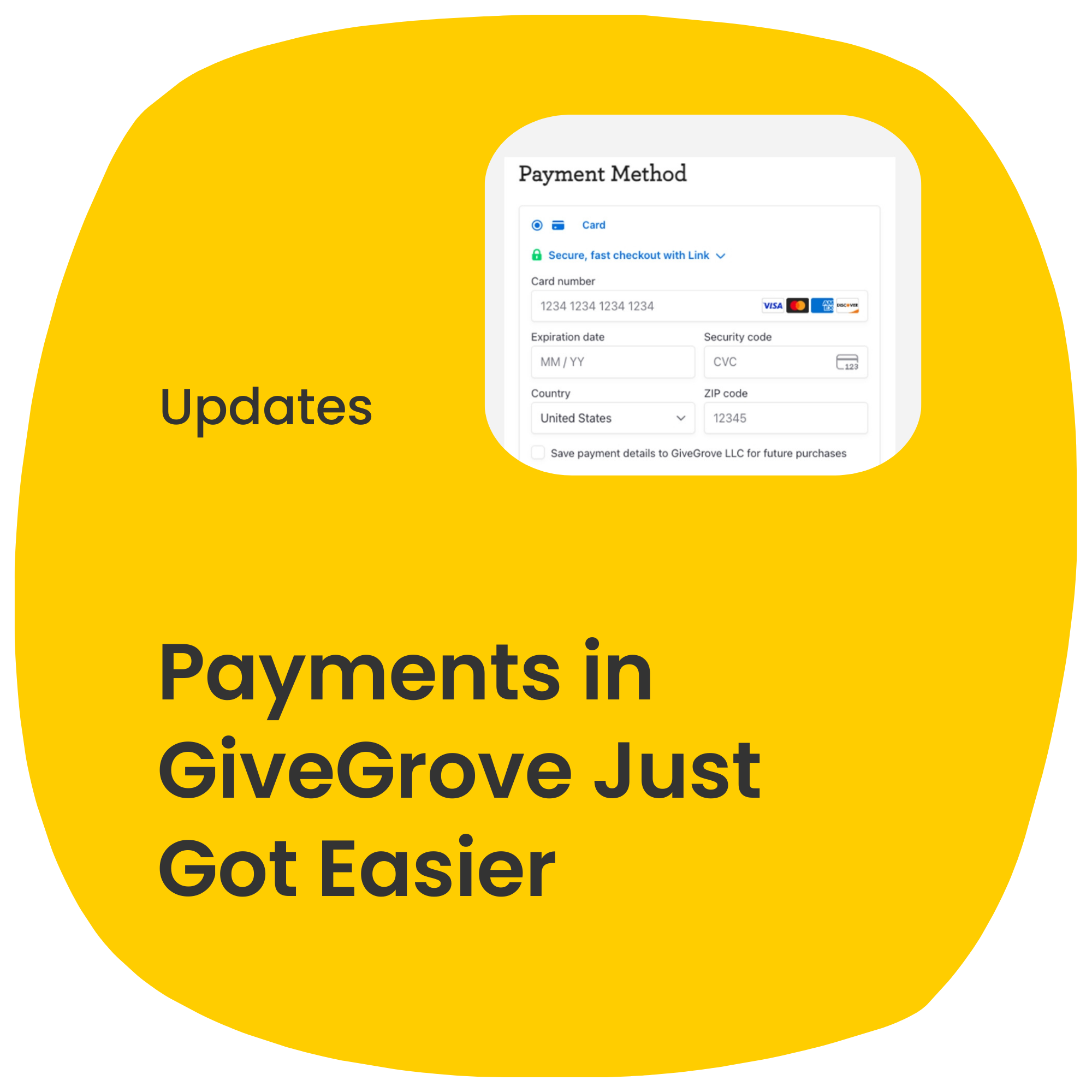 Payments in GiveGrove Just Got Easier