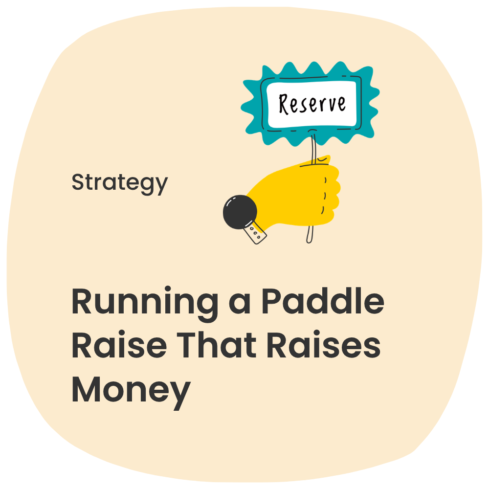 Running a Paddle Raise That Raises Money