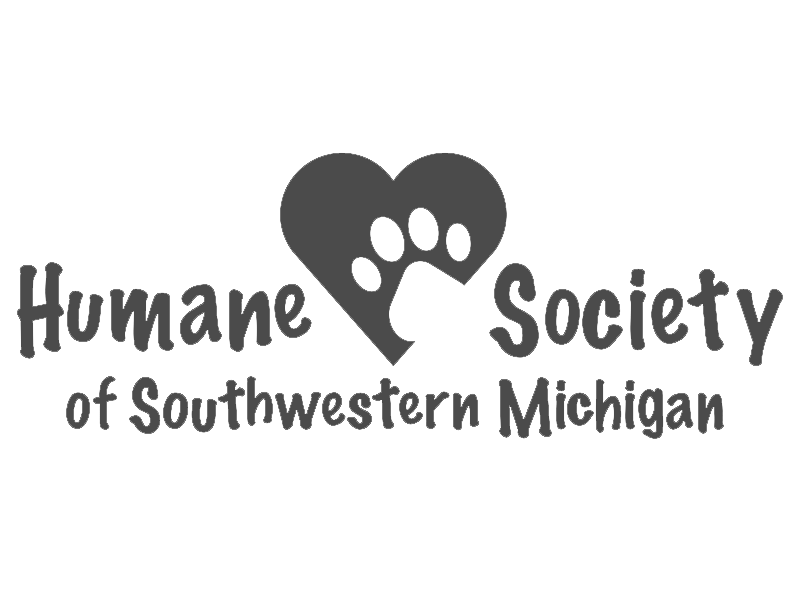 Humane Society of Southwestern Michigan logo in dark grey on a white background