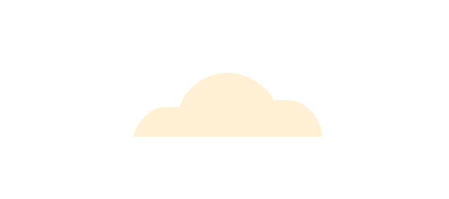 A simple illustration of a beige cloud against a transparent background.