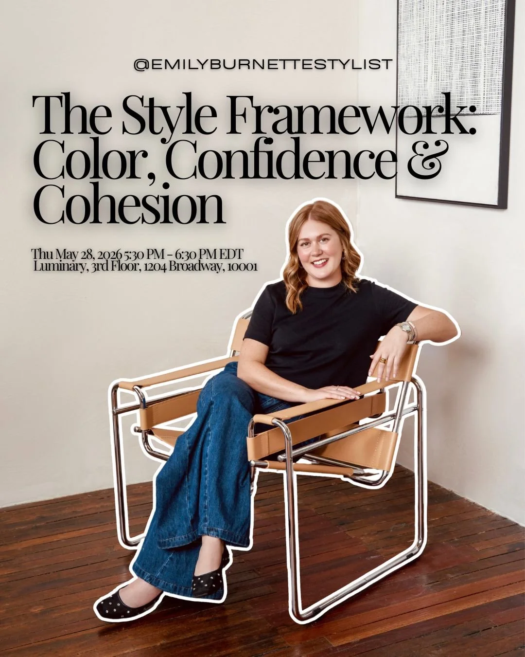 So excited for this upcoming evening at Luminary in NYC &mdash; The Style Framework: Color, Confidence &amp; Cohesion &mdash; where we&rsquo;ll be diving into the connection between personal style, color, and intentional dressing in a way that feels 